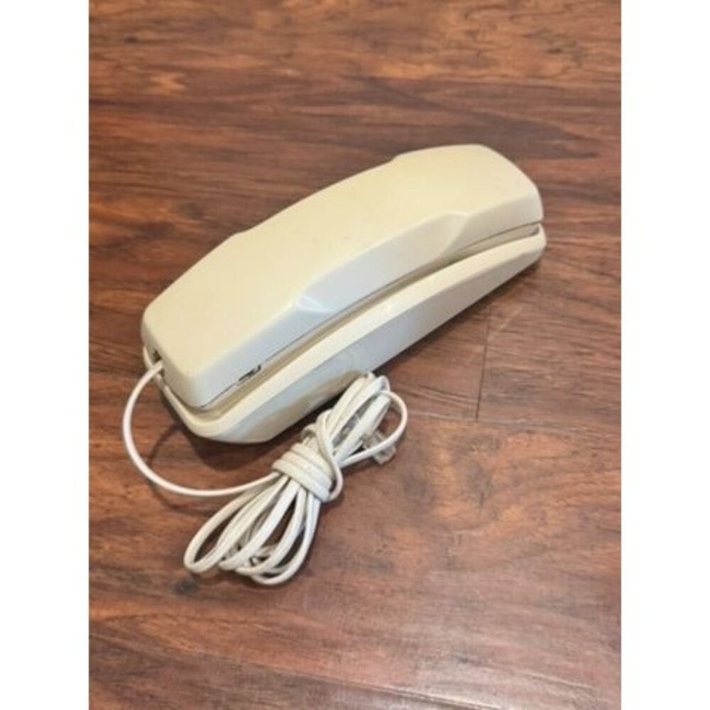 VTG MCM GTE Sigma 200 Corded Beige Handset desk wall Push Button phone Untested